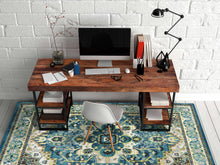 Load image into Gallery viewer, 2' X 7' Teal Polypropylene Rug