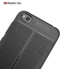 Load image into Gallery viewer, AMZER Premium Leather Texture Design Slim TPU Case for Xiaomi Redmi Go