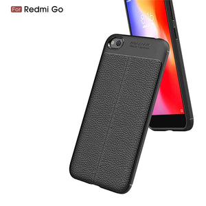 AMZER Premium Leather Texture Design Slim TPU Case for Xiaomi Redmi Go