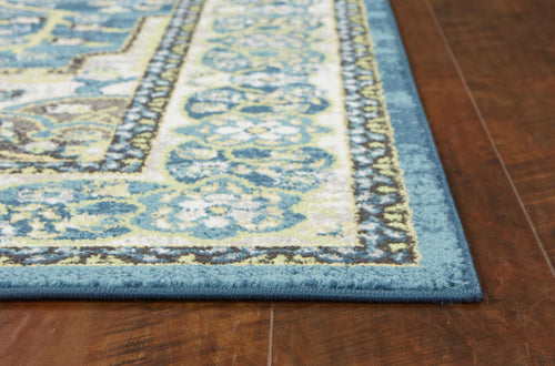 2' X 7' Teal Polypropylene Rug