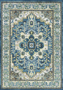 2' X 7' Teal Polypropylene Rug