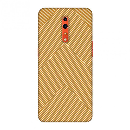 Carbon Fibre Redux Desert Sand 4 Slim Hard Shell Case For Oppo Reno Z