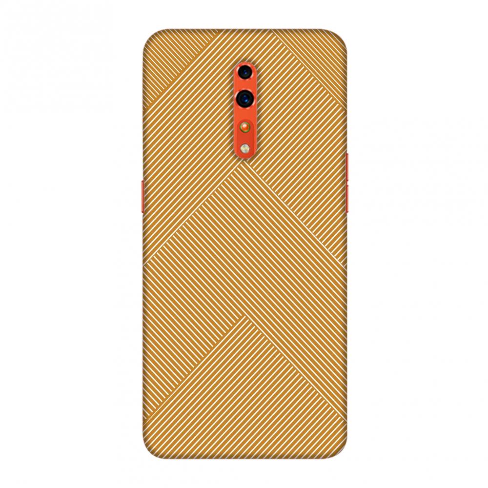 Carbon Fibre Redux Desert Sand 4 Slim Hard Shell Case For Oppo Reno Z