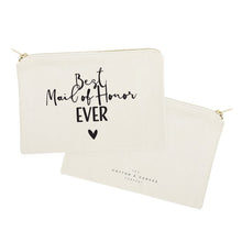 Load image into Gallery viewer, Best Maid of Honor Ever Cotton Canvas Cosmetic Bag