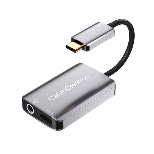 Cablecreation Usb Type C To 3.5mm Jack Earphone 2 In 1 Audio Cable