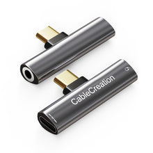 Load image into Gallery viewer, Cablecreation Usb Type C To 3.5mm Jack Earphone 2 In 1 Audio Cable
