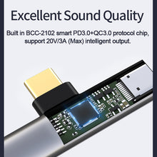 Load image into Gallery viewer, Cablecreation Usb Type C To 3.5mm Jack Earphone 2 In 1 Audio Cable