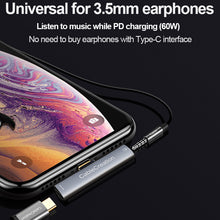 Load image into Gallery viewer, Cablecreation Usb Type C To 3.5mm Jack Earphone 2 In 1 Audio Cable