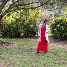 Load image into Gallery viewer, Maxi Isidra, Folk Dress with Embroidered Flowers