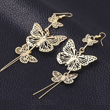 Load image into Gallery viewer, Slinky Big Butterfly Earrings