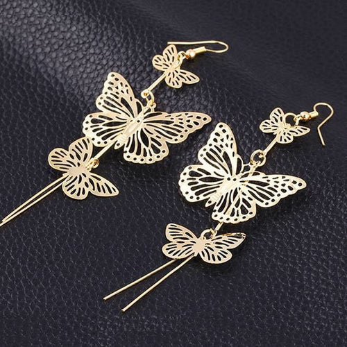 Slinky Big Butterfly Earrings