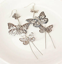 Load image into Gallery viewer, Slinky Big Butterfly Earrings