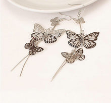 Load image into Gallery viewer, Slinky Big Butterfly Earrings