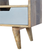 Load image into Gallery viewer, Grey Hand Painted TV Unit with 3 Drawers