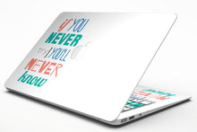 Load image into Gallery viewer, If You Never Try You Never Know - MacBook Air Skin Kit