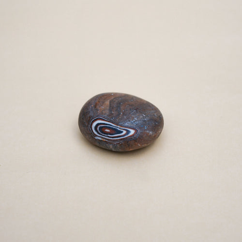 Pebble Soap with Spiral Pattern in Brown