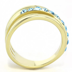 TK3441 - IP Gold(Ion Plating) Stainless Steel Ring with Top Grade