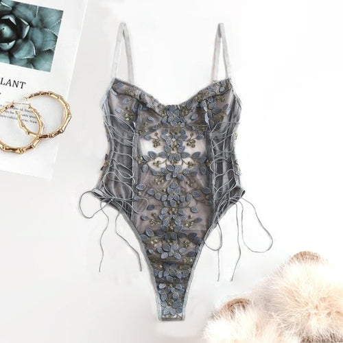 Women Teddy lingerie Sexy Underwear Erotic Corset Lace Mesh Sleepwear
