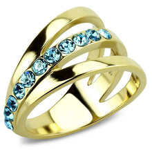 Load image into Gallery viewer, TK3441 - IP Gold(Ion Plating) Stainless Steel Ring with Top Grade